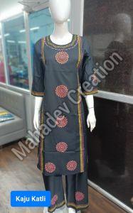Festive Gatherings Cotton Blend Lady Ethnic Wear Circular Palazzo Set