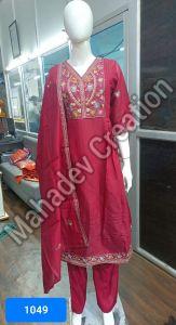 Woman Festive Wear Floral Suit