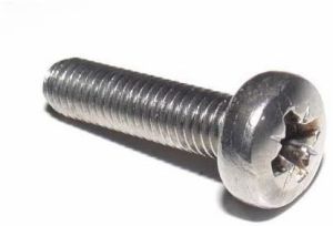 Bright Silver Zinc-Plated Steel Zinc Plated Pan Pozi Machine Screw
