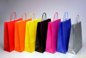 Large Plain Colored Paper Bag