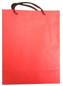 Red Plain Paper Gift Bag