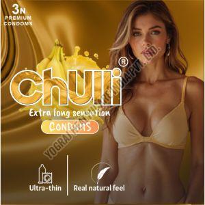 Chulli 3 Pcs Ultra Thin Banana Condoms