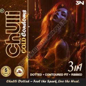 Chulli Gold 3 Pcs Dotted Chocolate Condoms