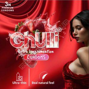 Chulli 3 Pcs Ultra Thin Strawberry Condom