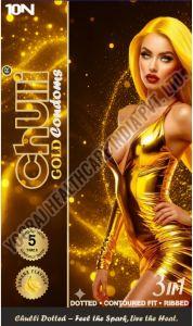Chulli Gold 10 Pcs Dotted Bannana Condoms