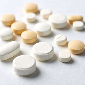 Calcium Carbonate Vitamin d3 Tablet, Color : Off-white