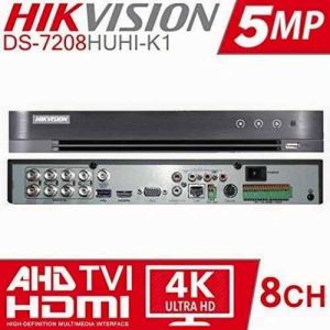 Hikvision DS-7208HUHI-K1 Ultra HD DVR, Color : Black for Surveillance