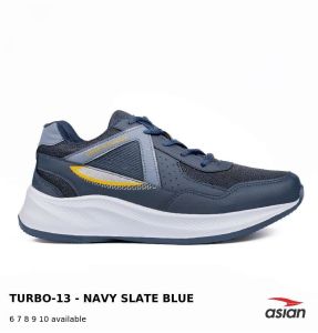 Footwear Striped Asian Mens Turbo Sports Shoes