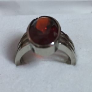 Polished Brown Stone Artificial Ring, Color : Golden