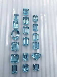 Light Blue Aquamarine Gemstone for Jewelry Making