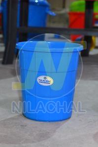 30 Liter Blue Round Dustbin