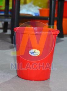 30 Liter Red Round Dustbin