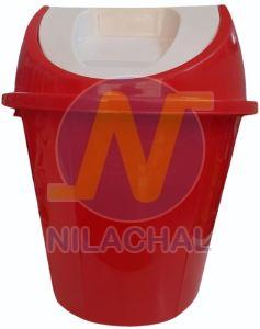 30 Liter Red Round Swing Dustbin