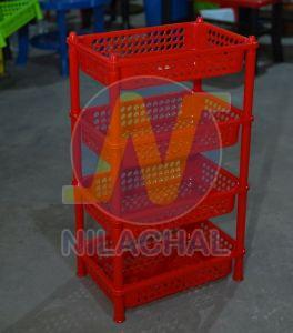 4 Tier Plastic Vegetable Rack