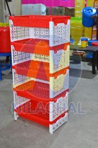 5 Tier Plastic Vegetable Rack