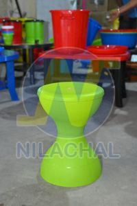 Green Plastic Damroo Stool