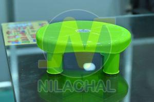 Green Plastic Round Bath Stool