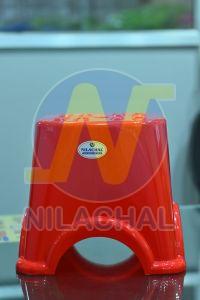 Red Plastic Anchor Patla Stool