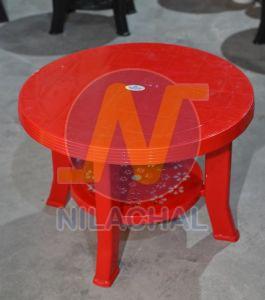 Red Round Plastic Coffee Table