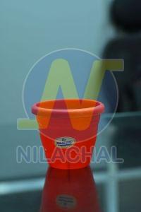 Red Round Plastic Flower POT