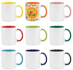 Ceramic Multicolor Sublimation 3 Tone Mug for Hot Cold Beverages