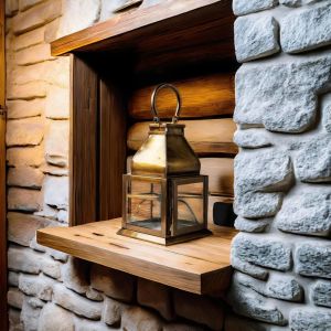 Vintage Glass Panel Lantern