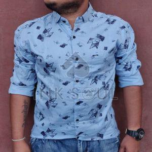 Mens Printed Cotton Shirts