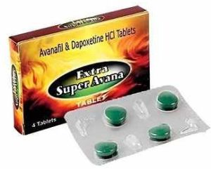 Extra Super Avana Avanafil Dapoxetine Tablet, Packaging Type : Box