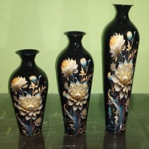 Printed Iron Flower Vase