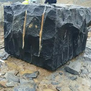 Black Rough Granite Block
