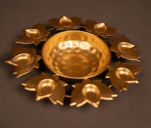 Pure Brass Lotus Urli