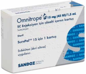 15mg Omnitrope Human Growth Hormone Injection