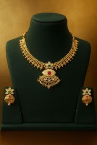 Alloy Bridal Necklace Set, Color : Silver, Gold