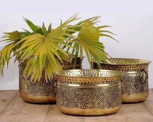Antique Pure Brass Planter