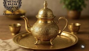 Antique Pure Brass Tea Kettle