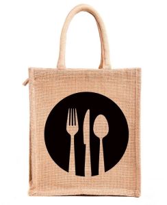 Office Jute Lunch Bag