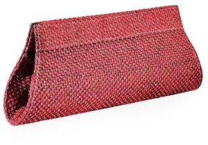 Red Jute Clutch Bag
