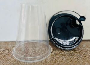 Plastic Lid Glass 4 Inch, Brand Name : Sm for Drinking Use