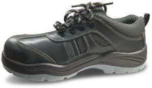 Sporty Design Smooth Leather Safety Shoes A4635DD