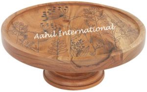 Polished Wooden Cake Stand, Brand Name : Aahil International