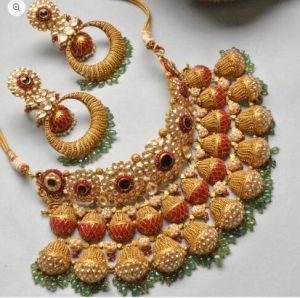Kamakshi Antique Gold Choker Necklace