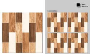 Majestic Ceramic Vitrified Wooden Pattern Digital Parking Tile
