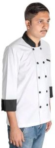 Plain Cotton Chef Coat, Color : White, Gender : Male