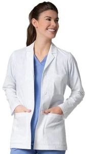 Cotton Plain Full Sleeve Doctor Coat, Color : White, Gender : Female