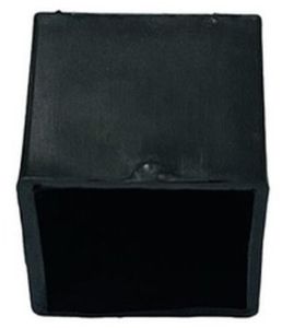 Polished Plain Chair Table Leg Plastic Cap, Color : Black