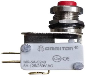 Polished Brass Finger Push Micro Switch, Brand Name : Ommiton