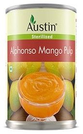 Alphonso Mango Pulp, Weight : Typically 850g - 1kg