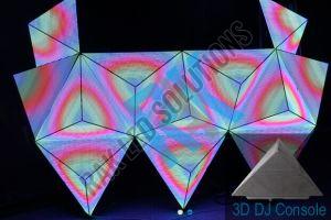 LED 3D DJ Consoles, Brand Name : Rak for Clubs, Concerts, Stage Shows