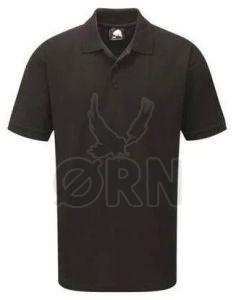 Solid Petrel 100% Cotton Polo T-Shirt, Brand Name : Orn for Casual Wear