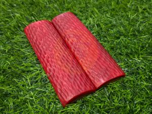 Dyed Red Jigged Bone Scales